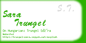 sara trungel business card